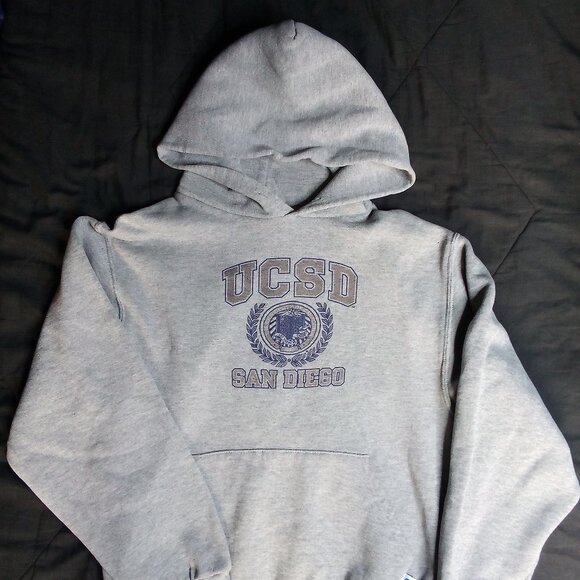 Vintage Russell Athletic University California San Diego Hoodie Sweatshirt - Picture 2 of 7